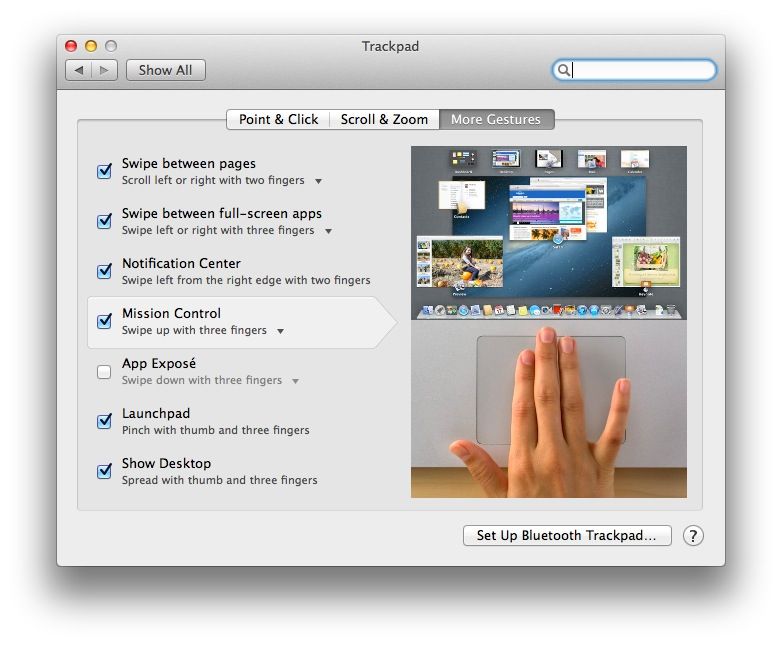 mac touchpad gestures for windows